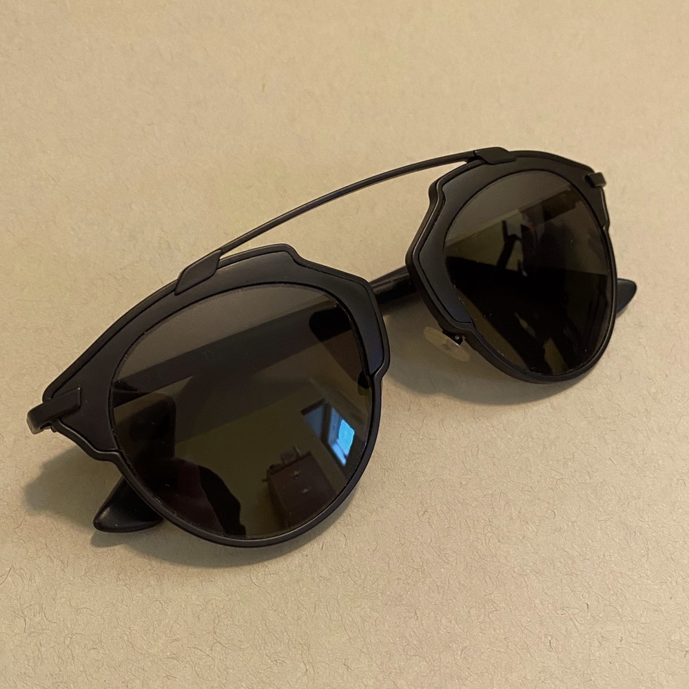 Matte Black Dior So Real Sunglasses